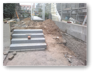 setzen der Stufen setzen der Stufen