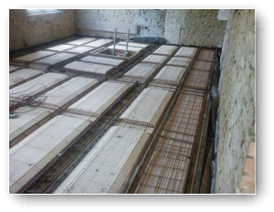 Ziegeleinhangdecke eisen verlegen Ziegeleinhangdecke eisen verlegen