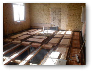 verlegen der Ziegeleinhangdecke verlegen der Ziegeleinhangdecke