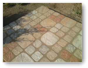 Kaminplatz Platten verlegen in Kunsthartz Kaminplatz Platten verlegen in Kunsthartz