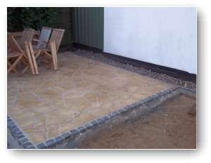 Gartenterrasse gepflastert Gartenterrasse gepflastert