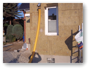 Anbau wurde gedämmt Anbau wurde gedämmt